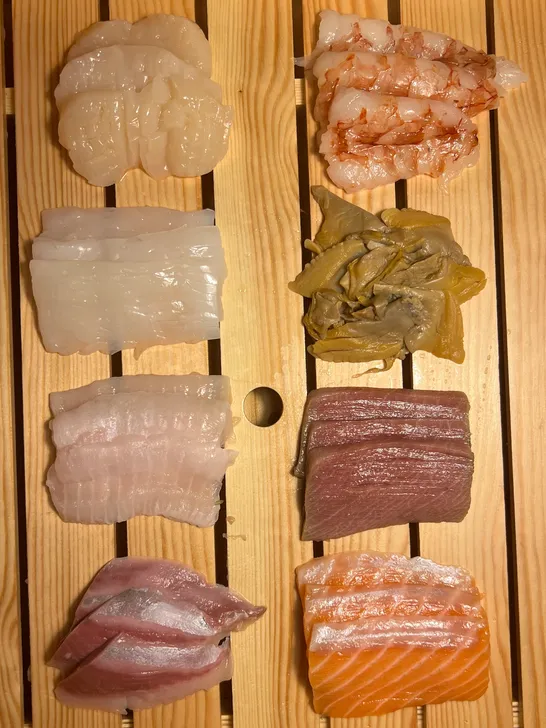 Chef garnishing dish