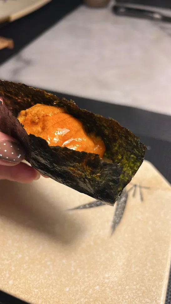 Colorful sushi rolls